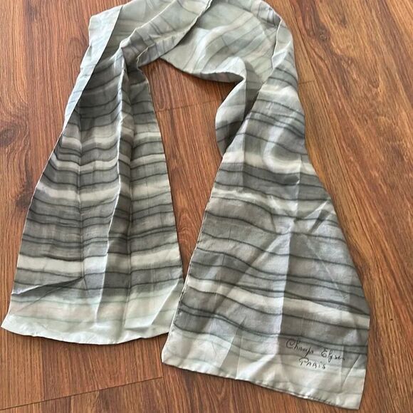 Champs Elysee Paris Accessories - Champs Elysee Paris scarf Gray watercolor 100% silk